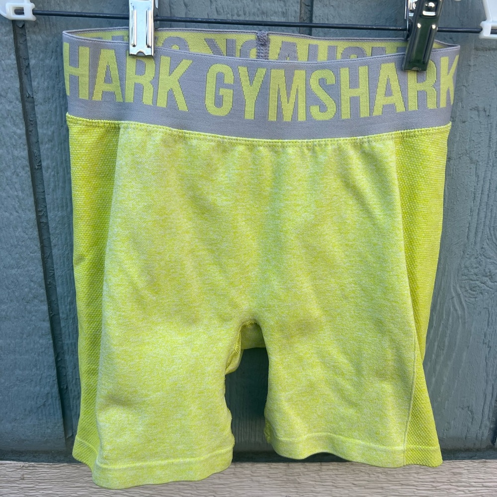 Gymshark neon yellow green workout shorts small